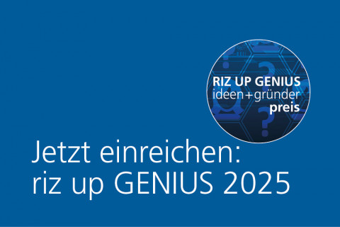 Webseite GENIUS 2025 Teaser Jetzt einreichen